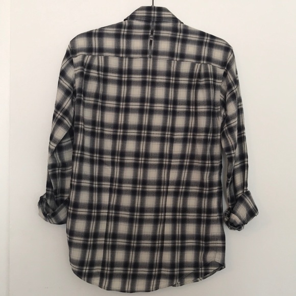Theory button down casual plaid shirt small - Picture 2 of 4